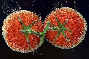 two tomatos
