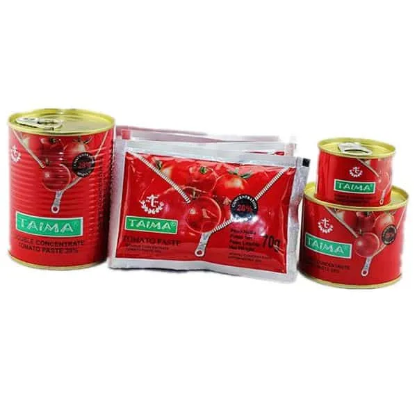 Concentré de tomate en conserve de 70g