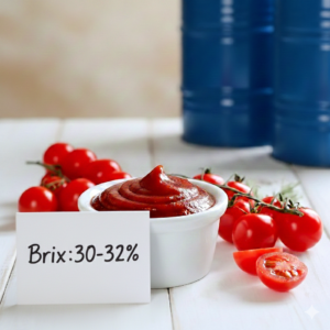 премиум концентрат томатов – томатная паста в бочках с содержанием сахара 30 32% Brix