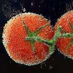 Tomato in water