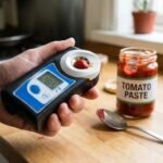 ทดสอบ Brix น้ำพริกมะเขือเทศ